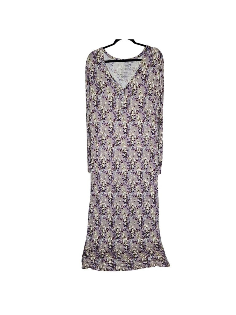 Posh Peanut Small Floral Maxi Maternity Dress Sleep Lounge Bamboo Sustainable